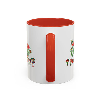 Accent Coffee Mug - Merry christmas from super friends - [[{"value":"Wonderwear Kid"}]]