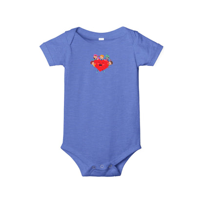 Infant Jersey One Piece - Valentines -  Super kiddo with friends - [[{"value":"Wonderwear Kid"}]]