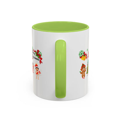 Accent Coffee Mug - Merry christmas from super kid - [[{"value":"Wonderwear Kid"}]]