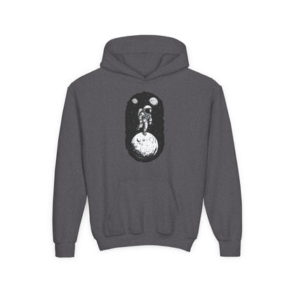 Youth Heavy Blend Hooded Sweatshirt - Cosmic Adventure Printify