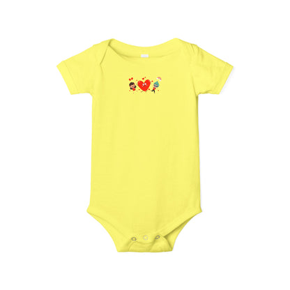 Infant Jersey One Piece - Valentines - Super kiddo and girl friend - [[{"value":"Wonderwear Kid"}]]