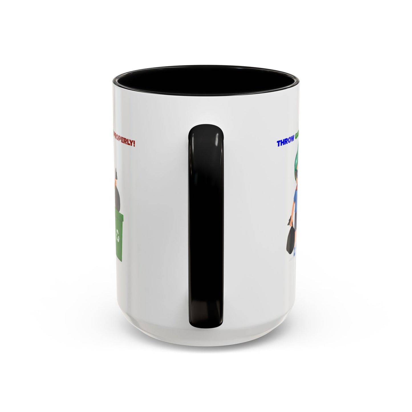 Accent Coffee Mug - Super kiddo taking trash out
