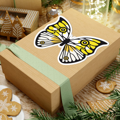 Kiss-Cut Stickers - Yellow Butterfly Printify