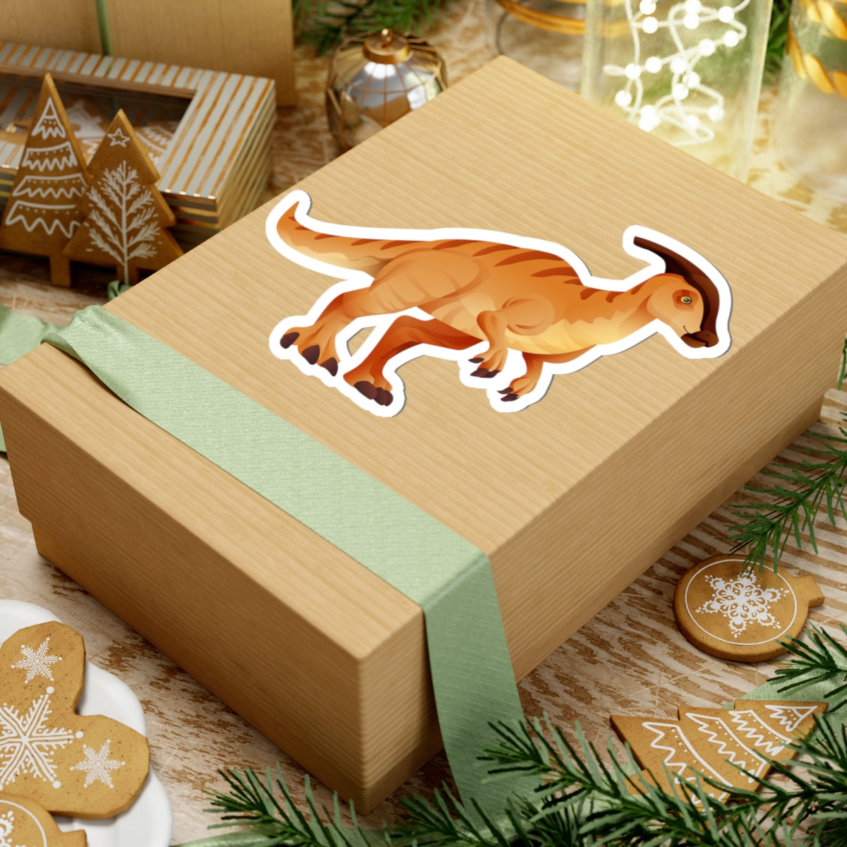 Kiss-Cut Stickers - Parasaurolophos