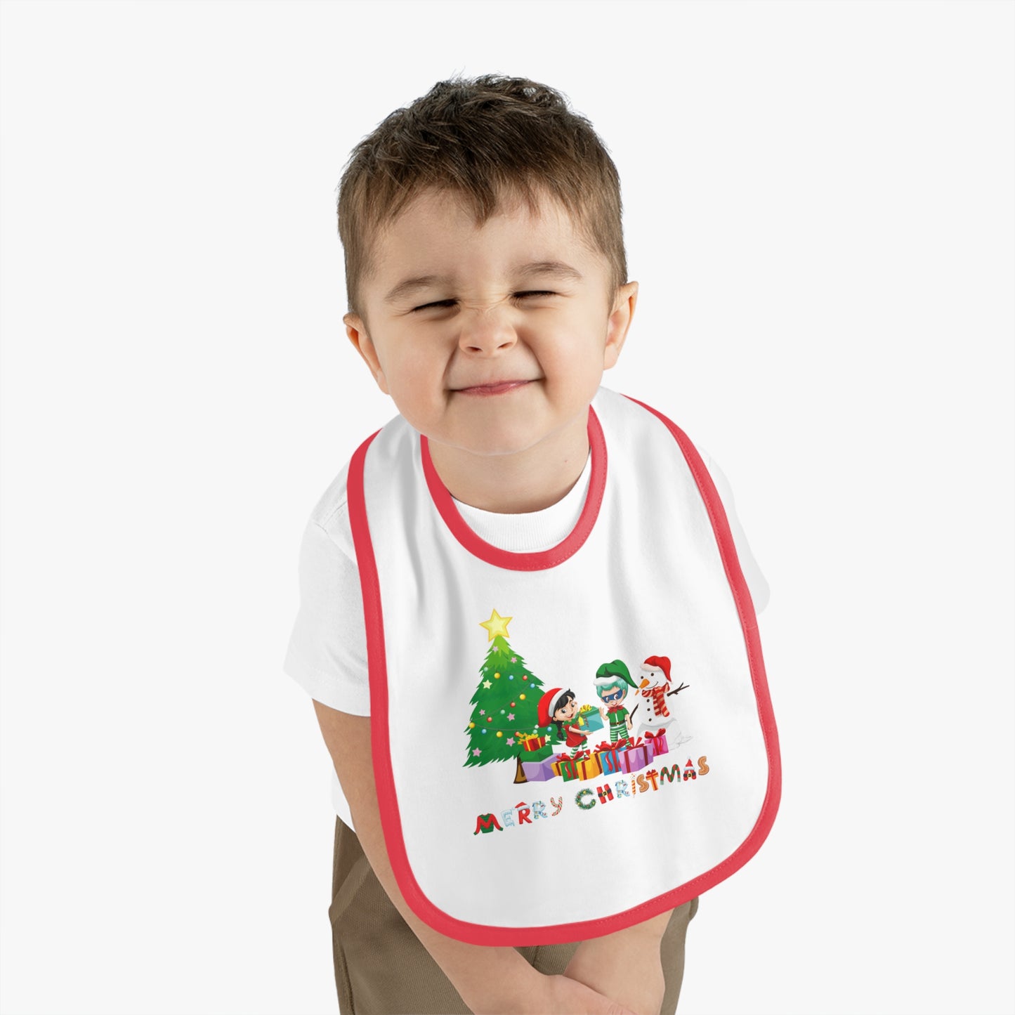 Baby Bib - Super kiddo preparing gifts