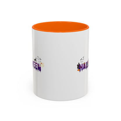 Accent Coffee Mug - Holloween word Printify