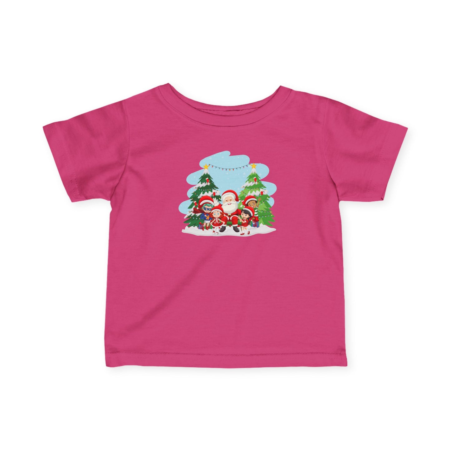 Infant Fine Jersey Tee - Super kiddo with santa claus - [[{"value":"Wonderwear Kid"}]]
