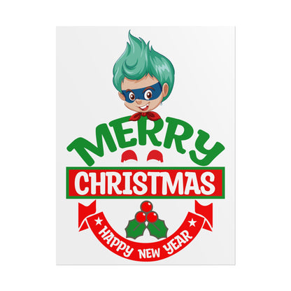 Rolled Posters - Merry chridtmas from super kiddo - [[{"value":"Wonderwear Kid"}]]