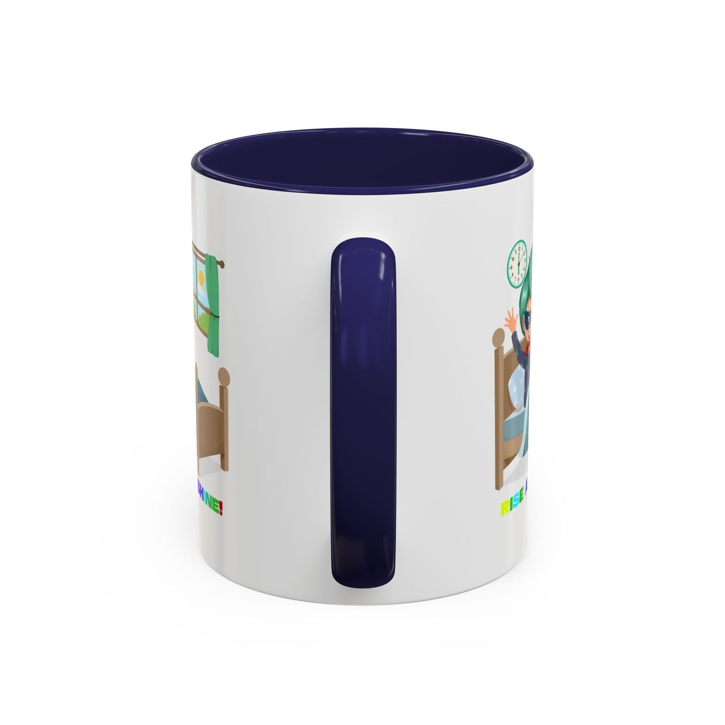 Accent Coffee Mug - Super kiddo teaches us to wake up early