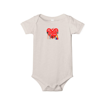 Infant Jersey One Piece - Valentines - Super kiddo and friends message - [[{"value":"Wonderwear Kid"}]]