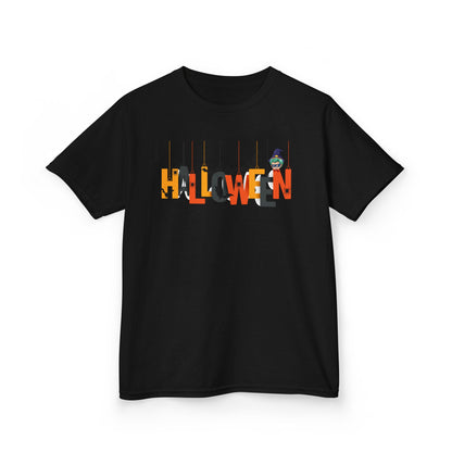 Kids Heavy Cotton™ Tee - Holloween hanging letters Printify