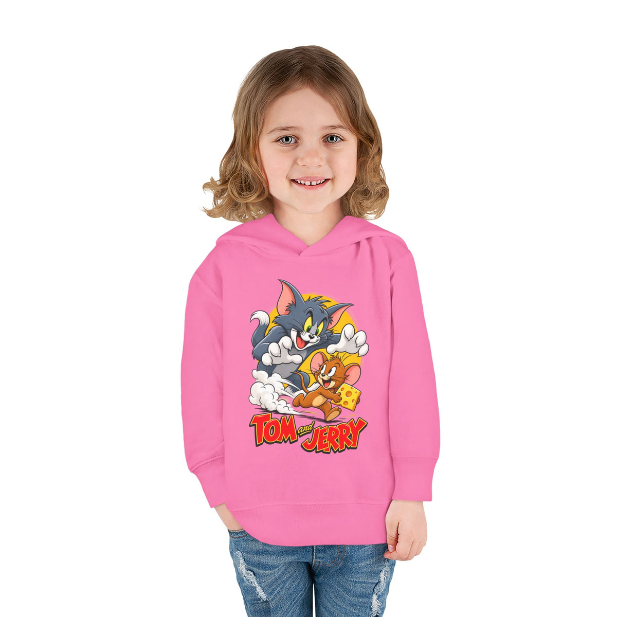 Toddler Hoodie — Tom and Jerry Cheese Chase