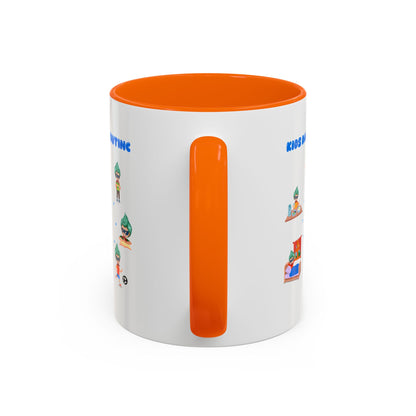 Accent Coffee Mug - Super kiddo daily routine - [[{"value":"Wonderwear Kid"}]]
