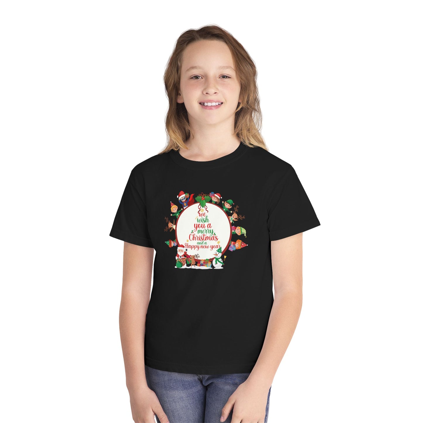Youth Midweight Tee - We wish you a merry Christmas