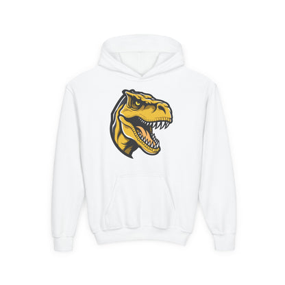 Youth Heavy Blend Hooded Sweatshirt - Tyrannosaurus rex Printify