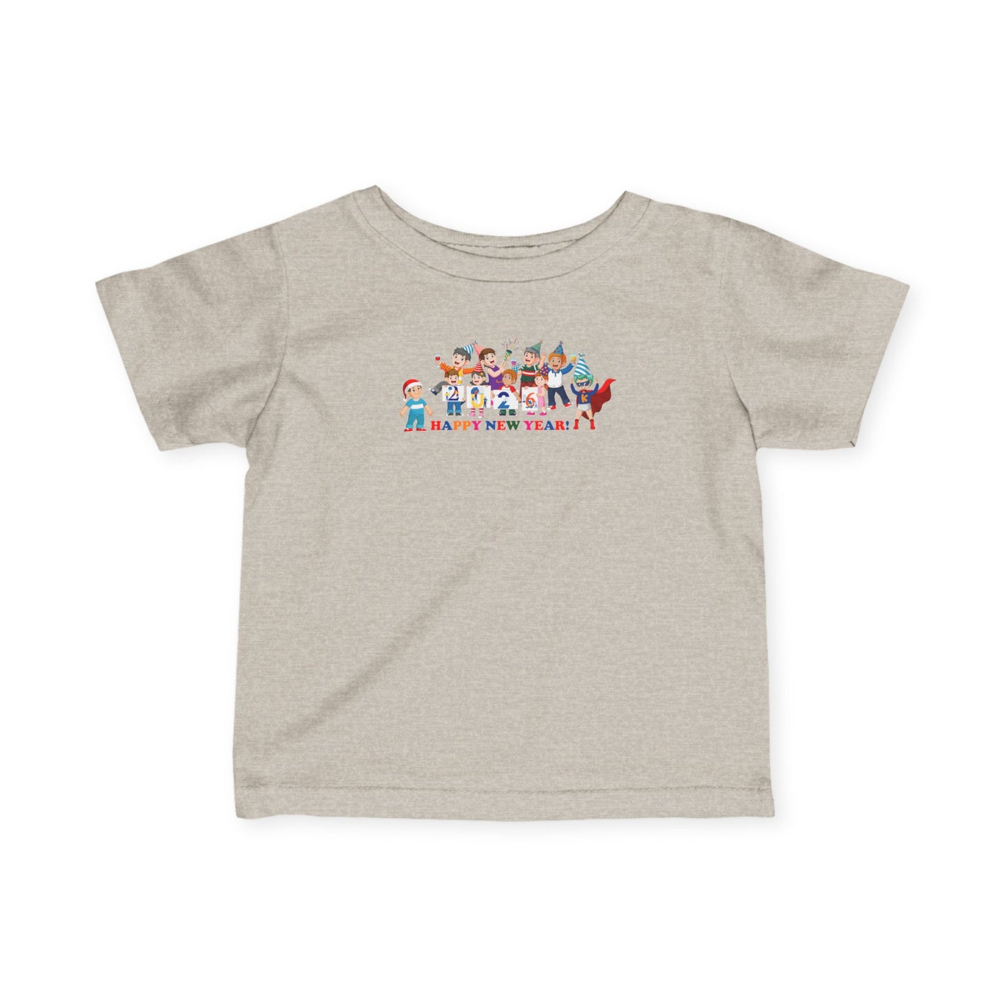 Infant Fine Jersey Tee - Happy new year from super kiddo - [[{"value":"Wonderwear Kid"}]]