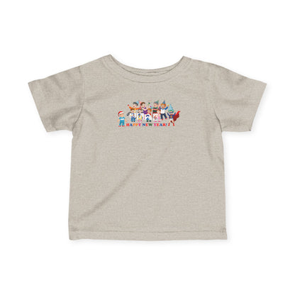 Infant Fine Jersey Tee - Happy new year from super kiddo - [[{"value":"Wonderwear Kid"}]]