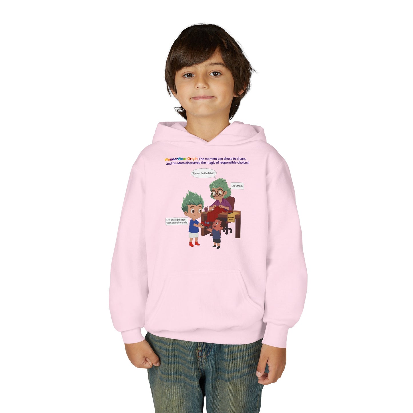 Youth Heavy Blend Hooded Sweatshirt - WonderWear Origin