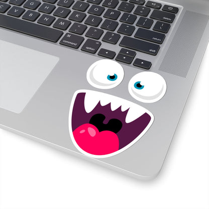 Kiss-Cut Vinyl Decals - Cute monsters face Printify