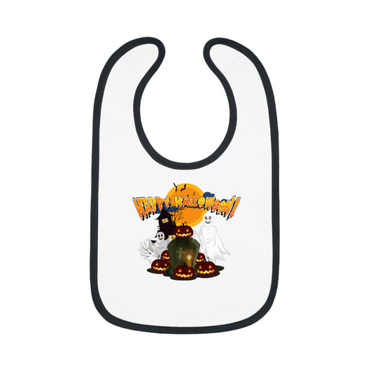 Baby Bib - Happy holloween - cemetery