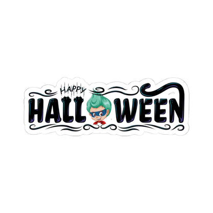 Kiss-Cut Stickers - Happy halloween by super kiddo Printify