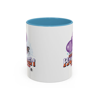 Accent Coffee Mug - Happy holloween - spider kiddo - [[{"value":"Wonderwear Kid"}]]