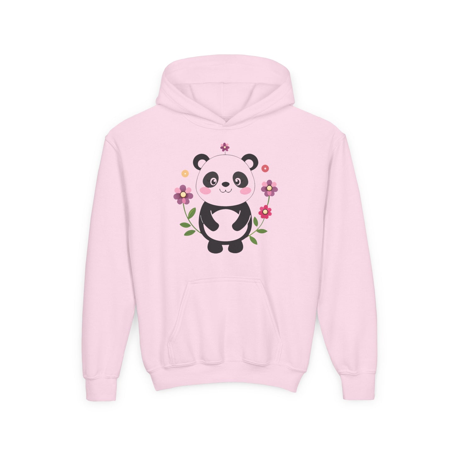 Youth Heavy Blend Hooded Sweatshirt - Charming panda