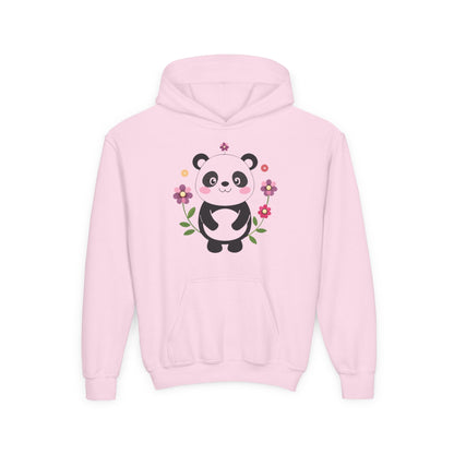 Youth Heavy Blend Hooded Sweatshirt - Charming panda Printify