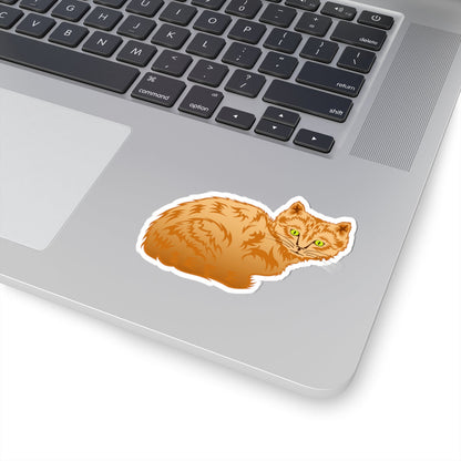 Kiss-Cut Stickers - Cute Ginger Cat Printify