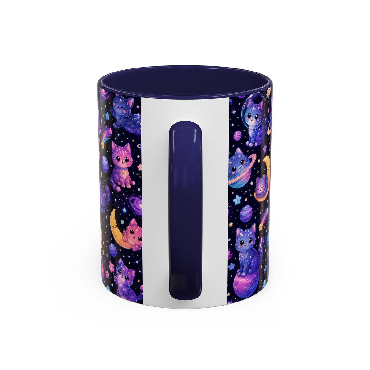 Accent Coffee Mug (11/15 oz) - Galaxy cats