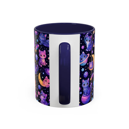 Accent Coffee Mug (11/15 oz) - Galaxy cats