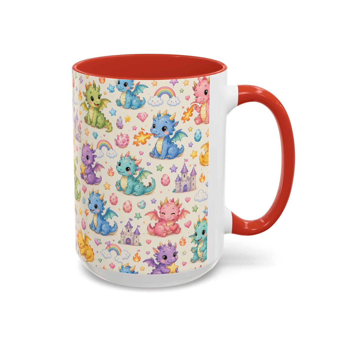 Accent Coffee Mug  (11/15 oz) - Baby Dragon Fantasy