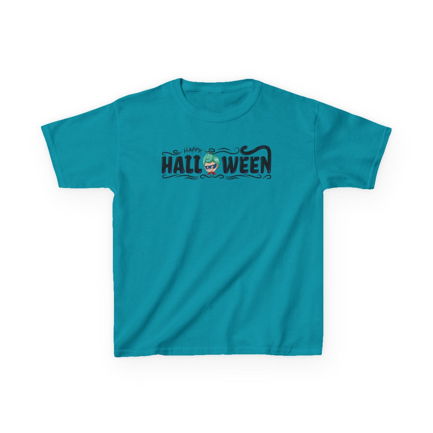 Kids Heavy Cotton™ Tee - Happy halloween by super kiddo