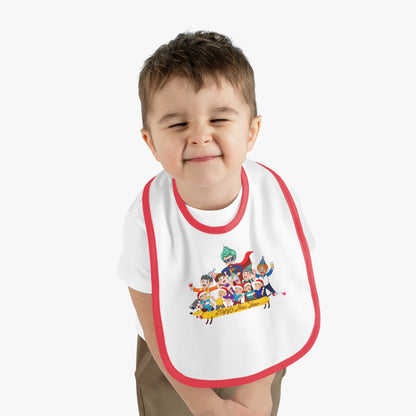 Baby Bib - Happy new year with friends - [[{"value":"Wonderwear Kid"}]]