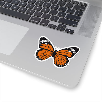 Kiss-Cut Stickers - Orange Butterfly Printify
