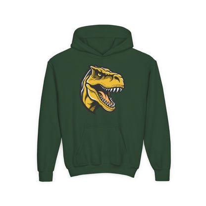 Youth Heavy Blend Hooded Sweatshirt - Tyrannosaurus rex Printify