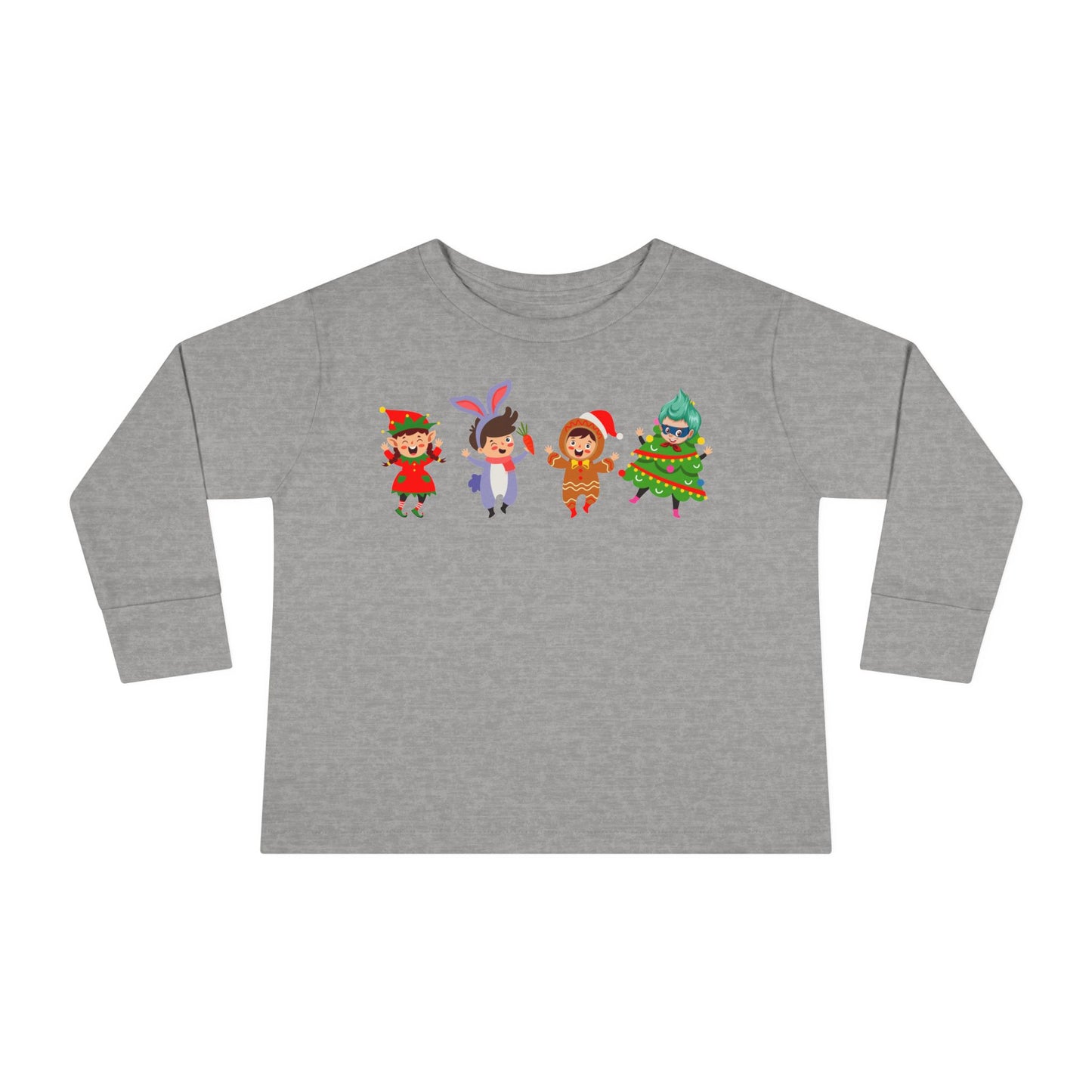 Toddler Long Sleeve Tee - Super kiddo in christmas tree attire - [[{"value":"Wonderwear Kid"}]]
