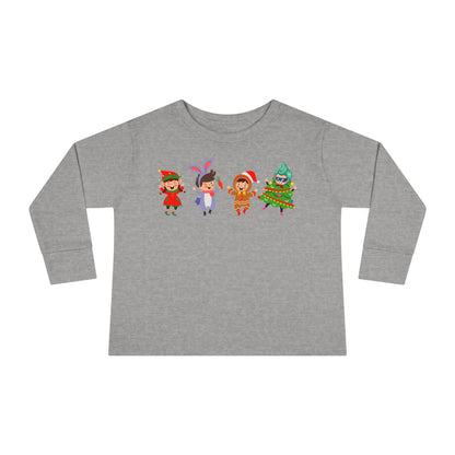 Toddler Long Sleeve Tee - Super kiddo in christmas tree attire - [[{"value":"Wonderwear Kid"}]]