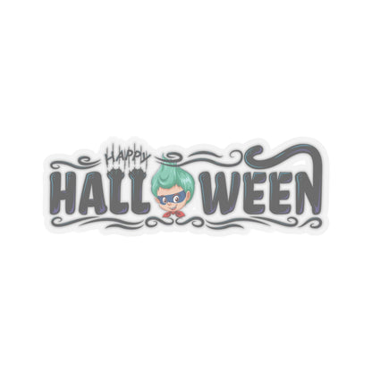 Kiss-Cut Stickers - Happy halloween by super kiddo Printify