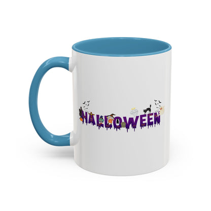 Accent Coffee Mug - Holloween word Printify