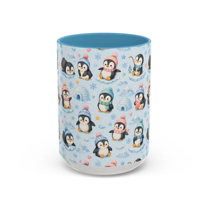 Accent Coffee Mug  (11/15 oz) - Penguin Winter Wonderland