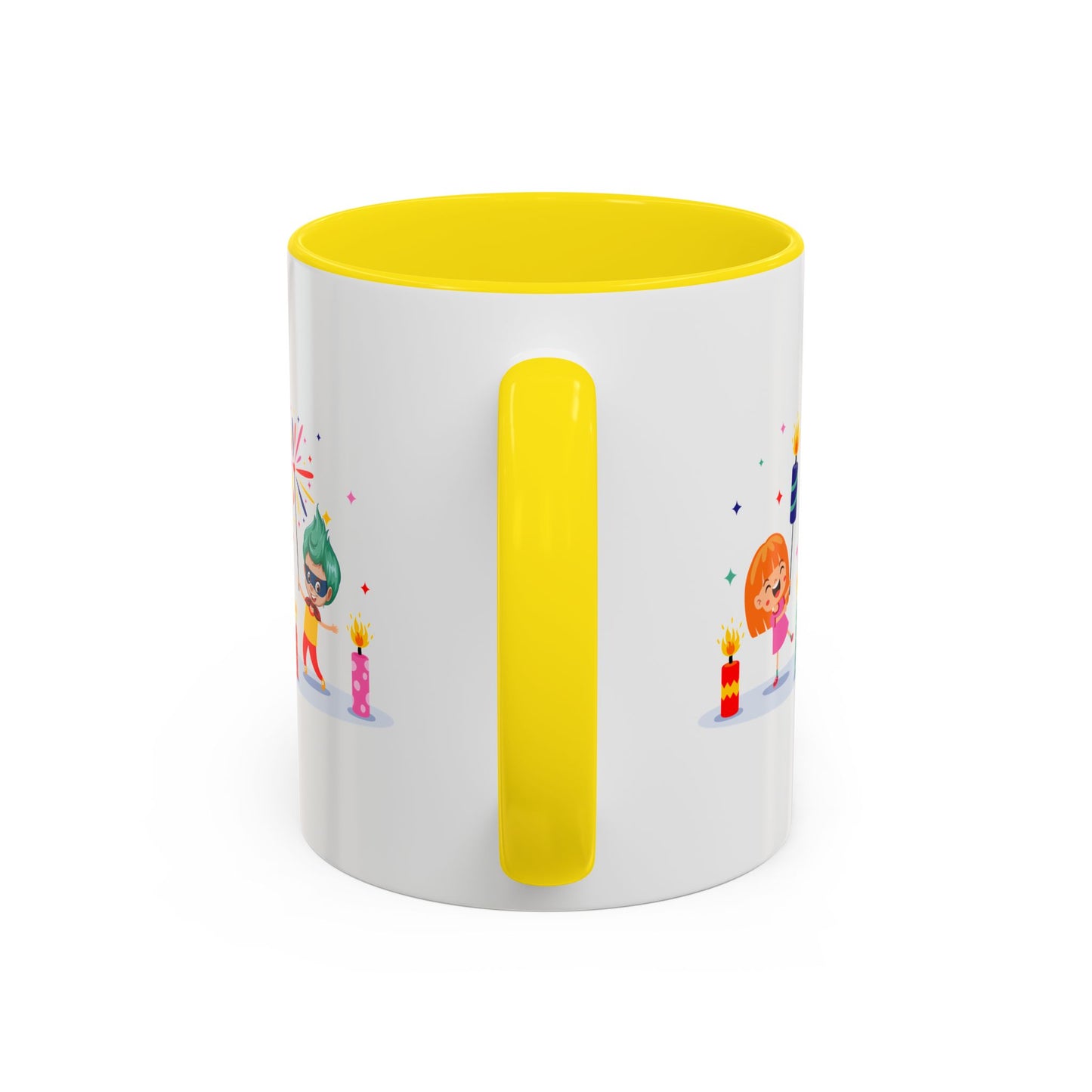 Accent Coffee Mug - Super kiddo lighting fireworks