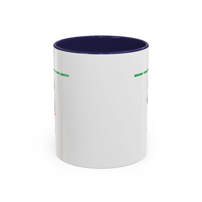Accent Coffee Mug - Super kiddo brushing teeth - [[{"value":"Wonderwear Kid"}]]