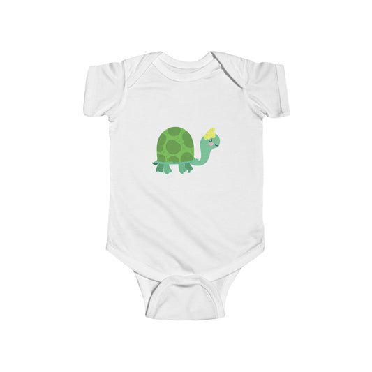 Infant Fine Jersey Bodysuit - Sleeping turtle