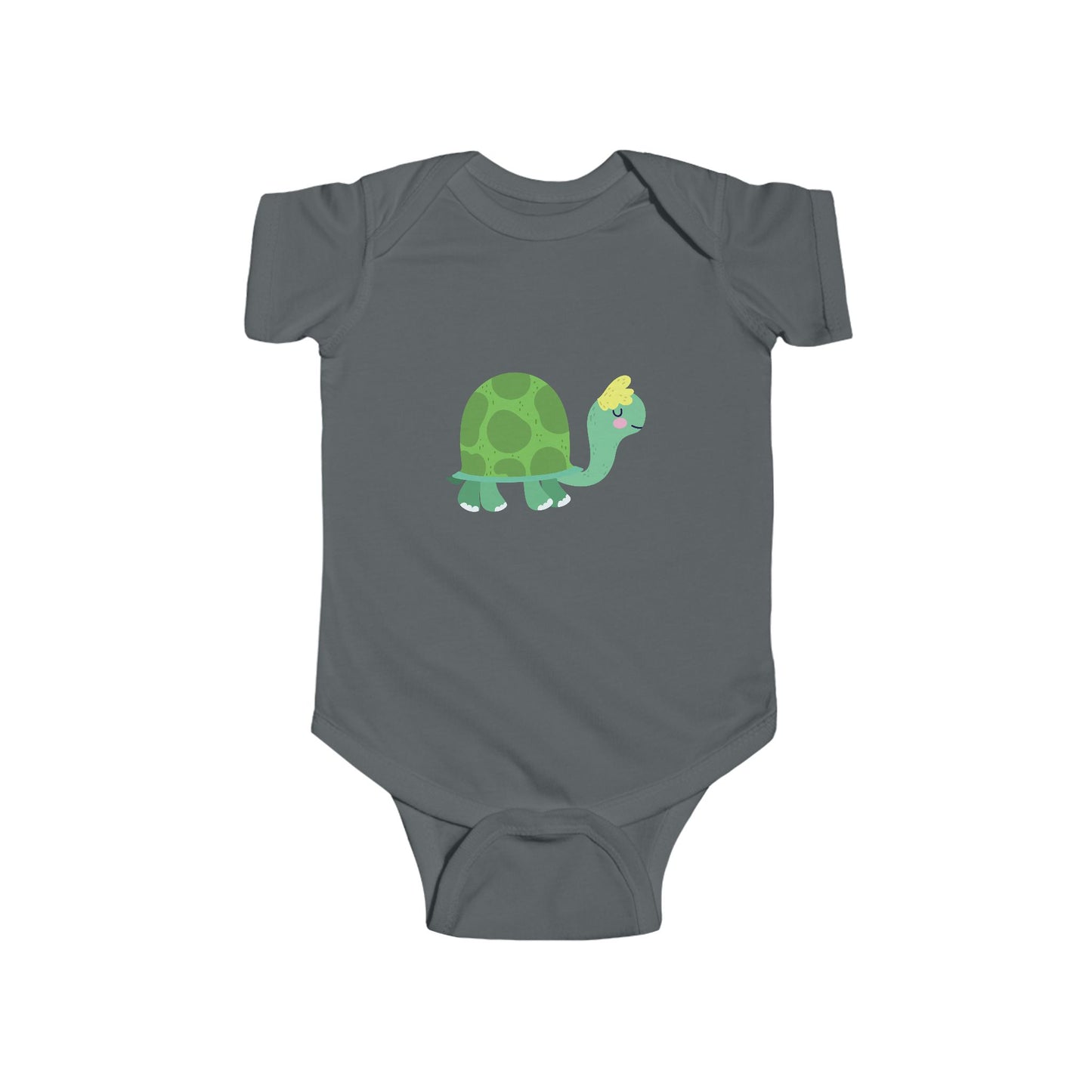 Infant Fine Jersey Bodysuit - Sleeping turtle