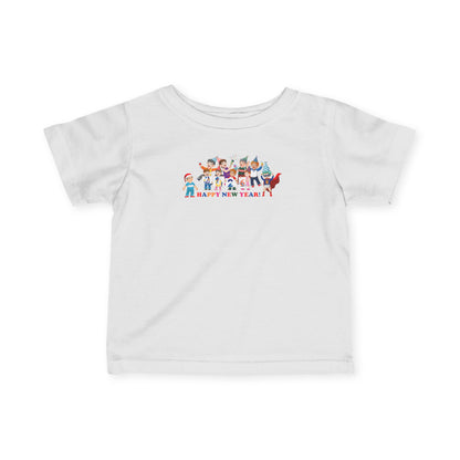 Infant Fine Jersey Tee - Happy new year from super kiddo - [[{"value":"Wonderwear Kid"}]]