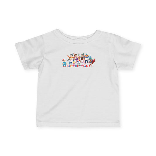 Infant Fine Jersey Tee - Happy new year from super kiddo - [[{"value":"Wonderwear Kid"}]]