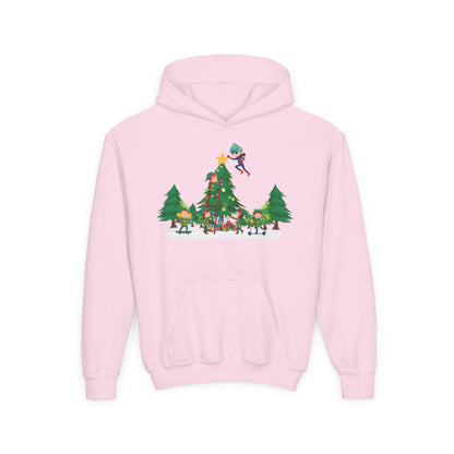 Youth Heavy Blend Hooded Sweatshirt - Super kiddo putting the stars - [[{"value":"Wonderwear Kid"}]]