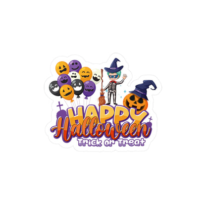 Halloween Kiss-Cut Vinyl Decals – Happy halloween trick or treat - [[{"value":"Wonderwear Kid"}]]