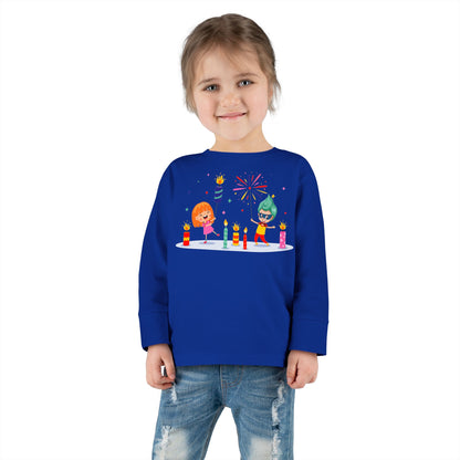 Toddler Long Sleeve Tee - Super kiddo lighting fireworks - [[{"value":"Wonderwear Kid"}]]